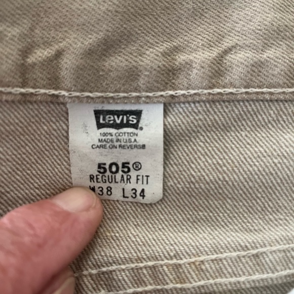 Vintage LEVI’S jeans LEVI’S Distressed Denim shirt. - Picture 7 of 8